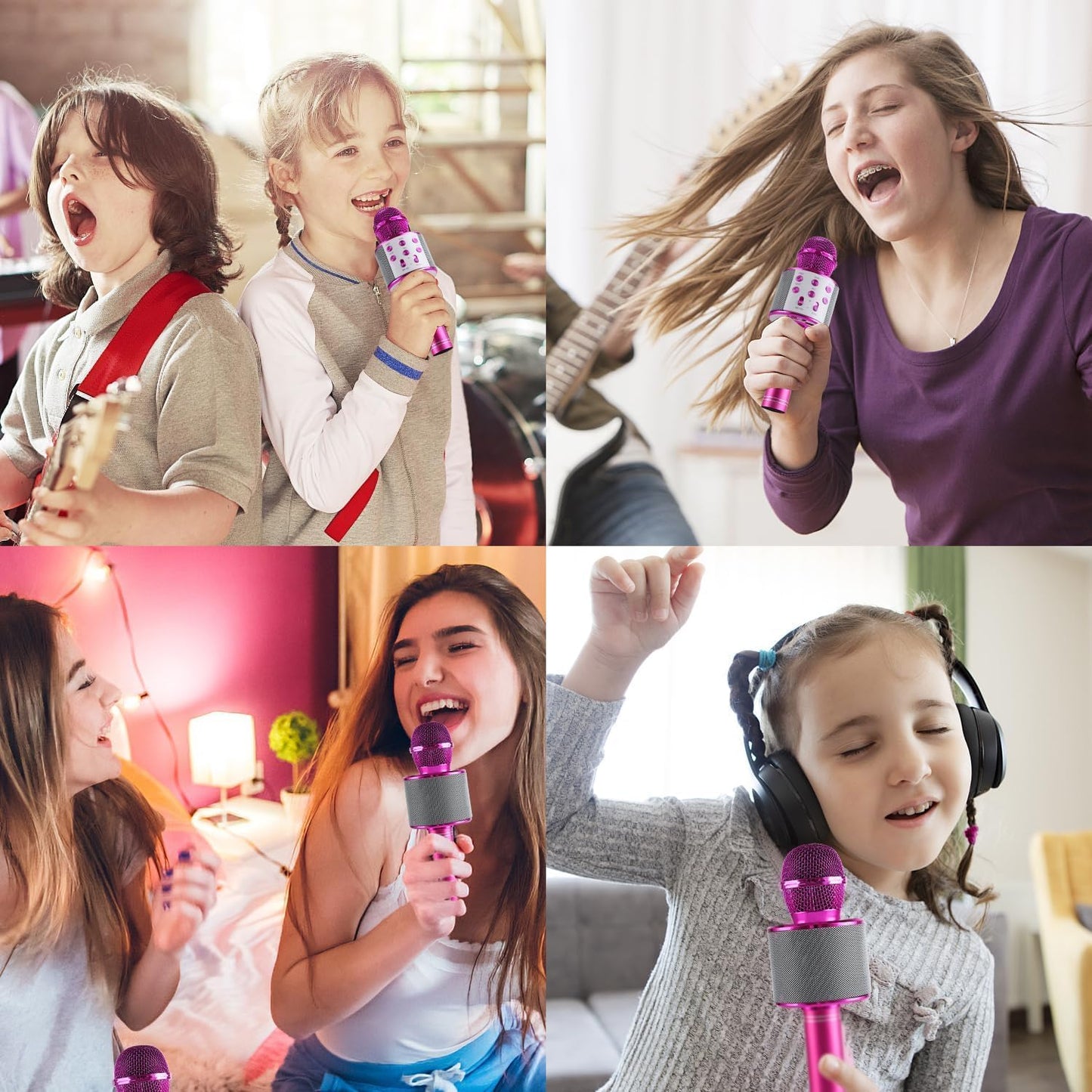 Wireless Bluetooth Mic with Speaker for Singing | Toddler Mike Toy for 3+ Year Old Boys & Girls | Birthday Gift